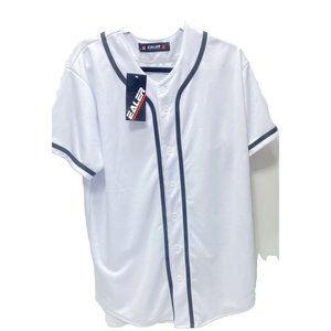 Men’s White Baseball Jersey S-3x Brand New As Is